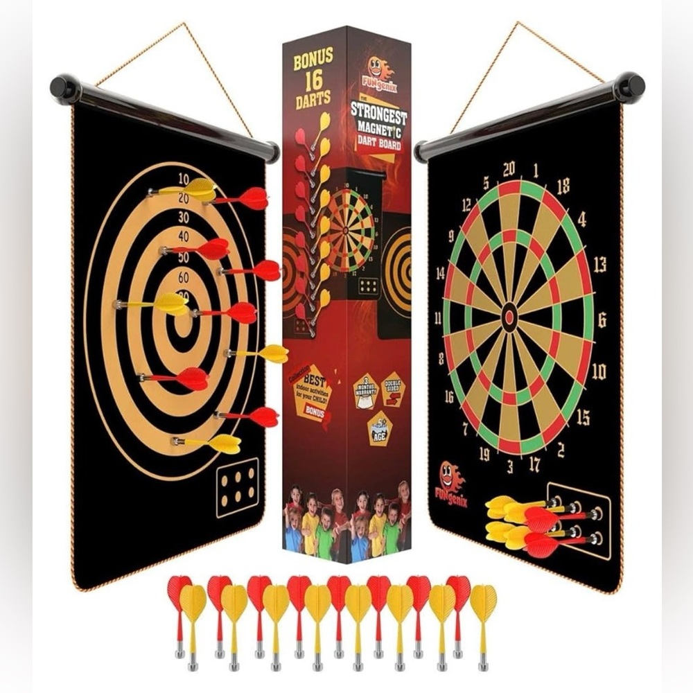 Magnetic Dart Board - double sided